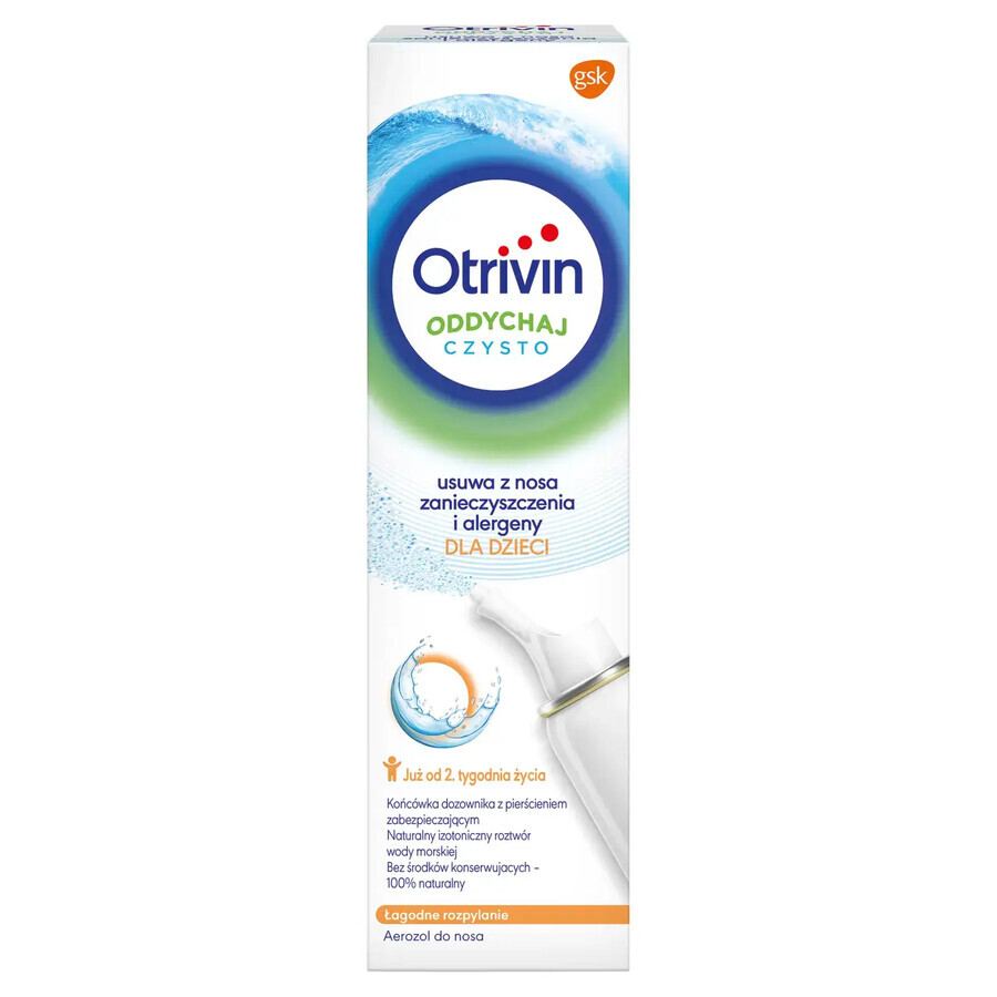 Otrivin Breathe Clean, Nasenspray für Kinder ab 2 Wochen, 100 ml