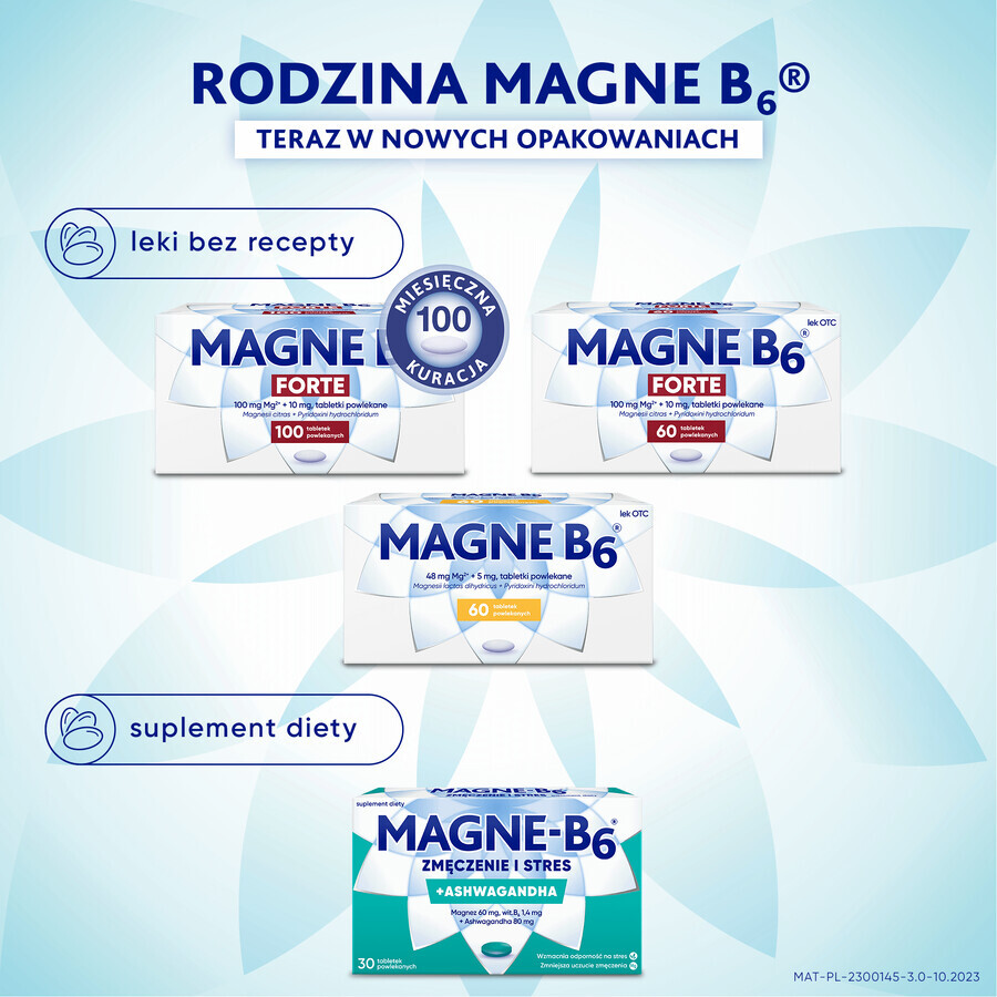 Magne-B6, Müdigkeit und Stress, 30 Tabletten
