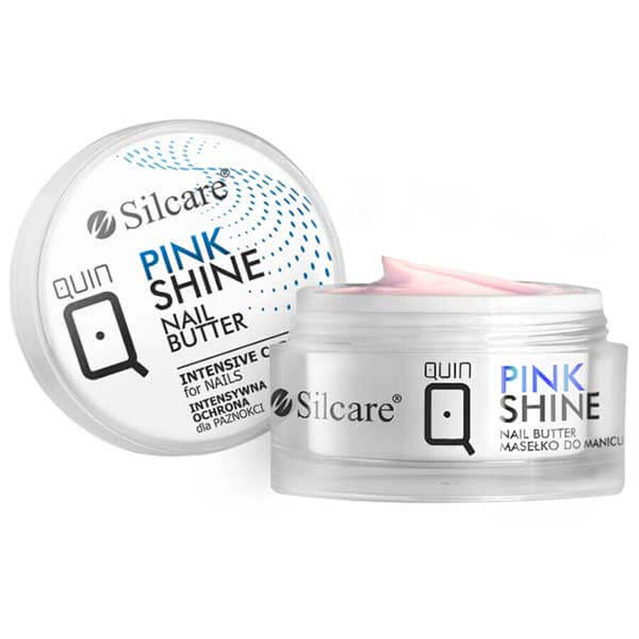 Silcare Quin Nagelhautpflege Creme Pink Shine, 12g - Pflegende Creme für schöne Nägel und gesunde Nagelhaut
