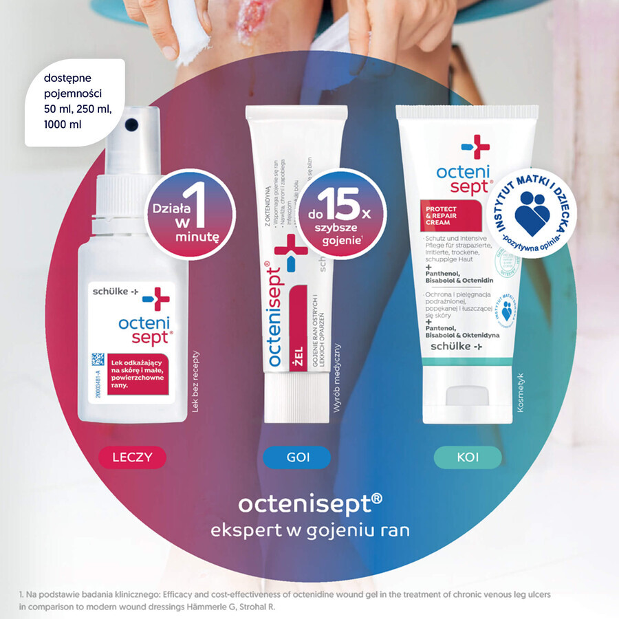 Octenisept, gel para heridas y quemaduras, 20 ml