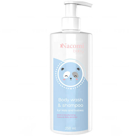 Nacomi Baby, Emulsie de curățare a corpului și părului pentru copii și bebeluși, 250 ml