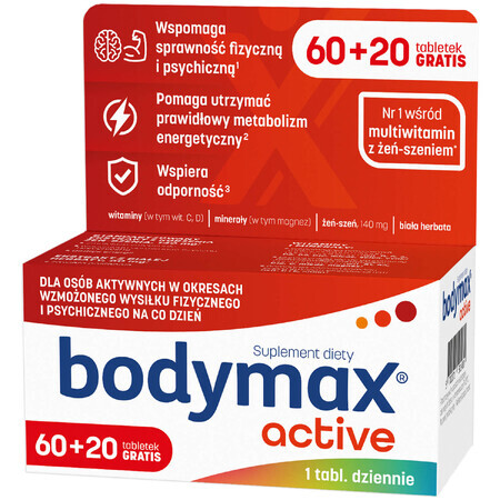 KörpeMax Aktiv, 80 Tabletten