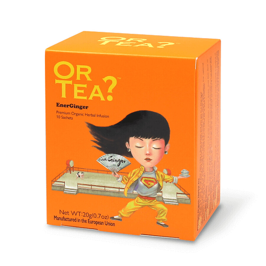 Ceai cu infuzie din plante Eco, EnerGinger, 20 gr, Or Tea
