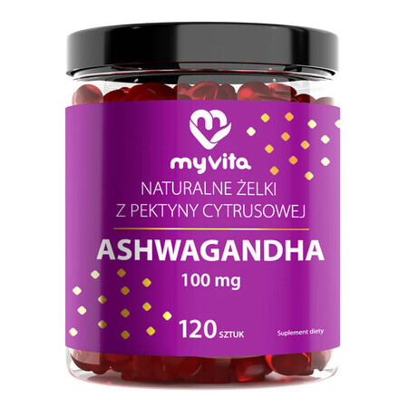 MyVita Ashwagandha, jelly candy, 120 pieces