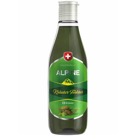 SwissMedicus Alpine, Spirituosenextrakt aus 13 Alpenkräutern, 250 ml