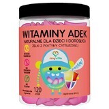 MyVita ADEK Vitamins, natural jellies for children and adults, 120 pieces