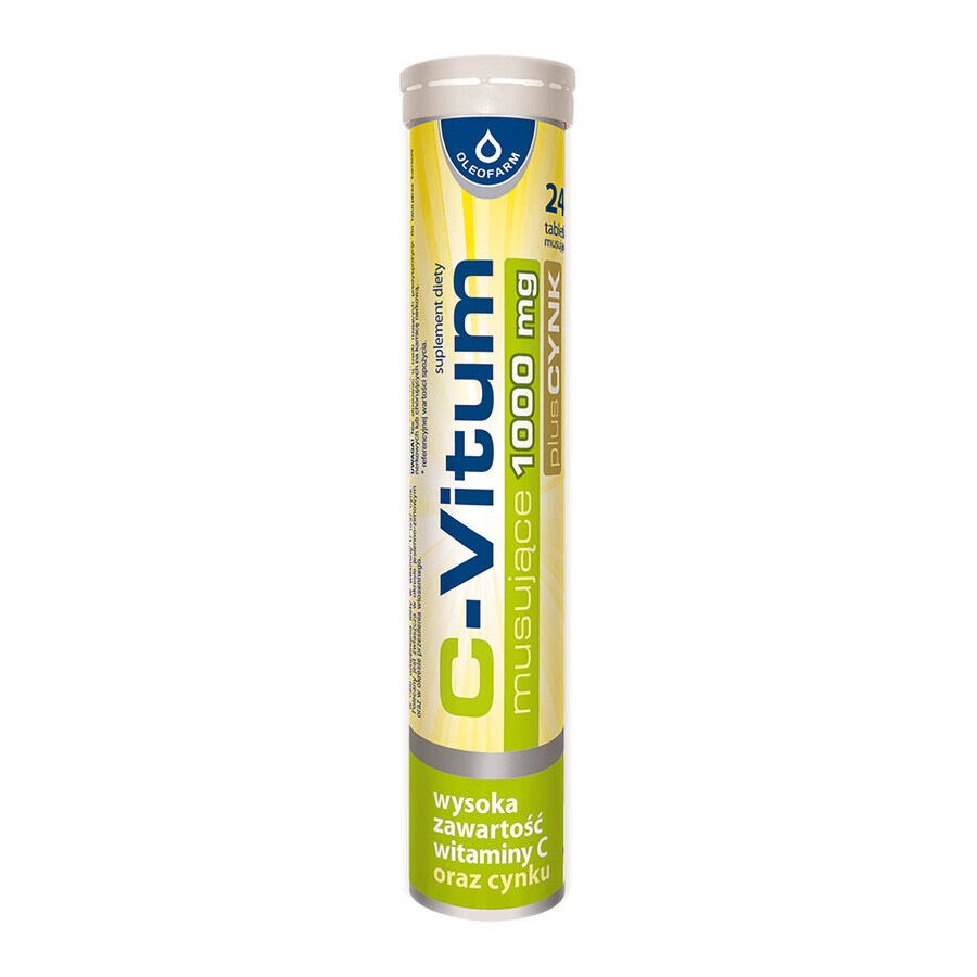 C-Vitum 1000 mg plus Zink, 24 Brausetabletten