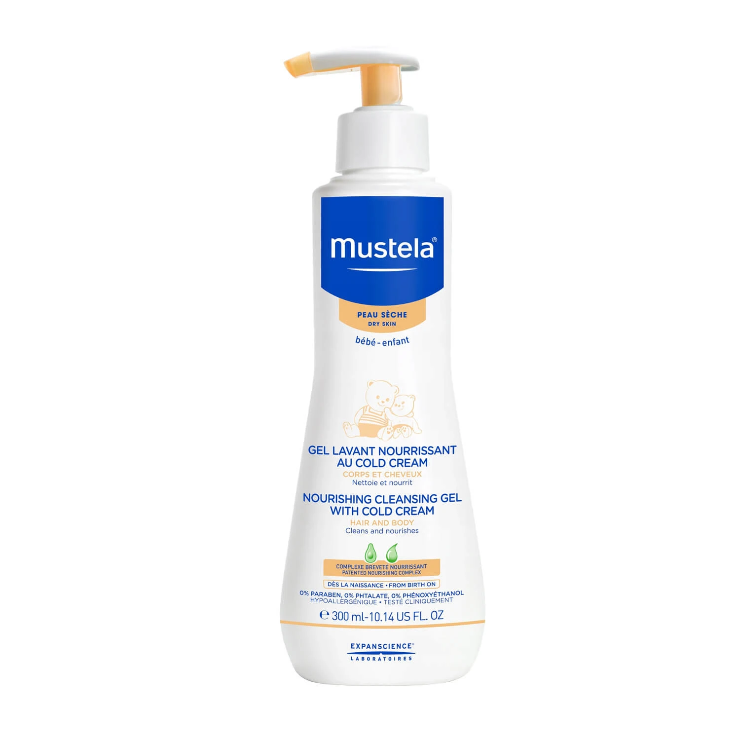 Mustela, Pflegendes Reinigungsgel mit Cold Cream, 300 ml – Langfristig!