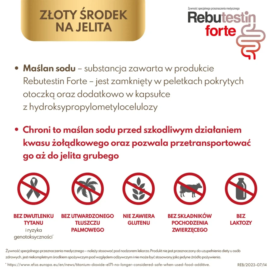 Rebutestin Forte, 60 kapsułek USZKODZONE OPAKOWANIE: ceny i cechy