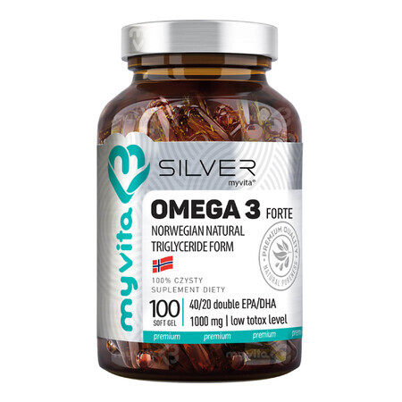 MyVita Silver Omega 3 Forte, 100 capsules