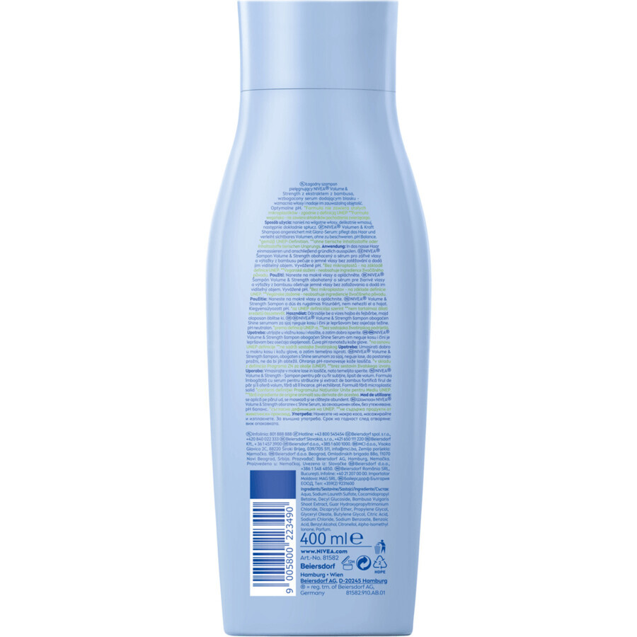 Nivea Volumen & Kraft, Sanftes Volumen Shampoo, 400 ml