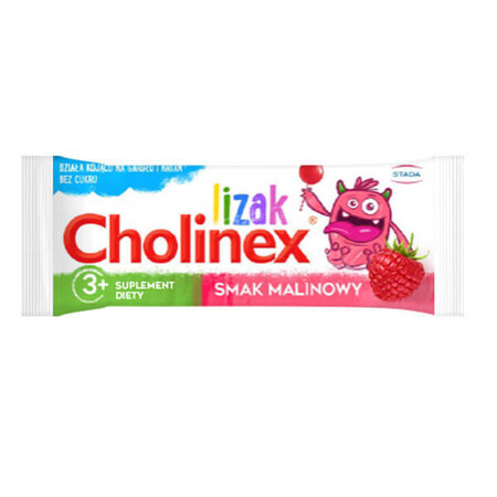 Cholinex Lollipop pentru copii începând cu vârsta de 3 ani, aromă de zmeură, 1 bucată