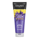 John Frieda Sheer Blonde, shampoing violet pour cheveux blonds, Violet Crush, 250 ml