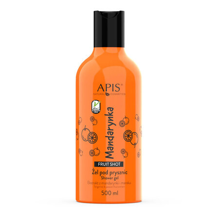 Apis Fruit Shot, gel de ducha mandarina, 500 ml