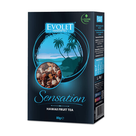 Ceai Hawaii fruit Evolet Sensation, 80 grame, Kalpo