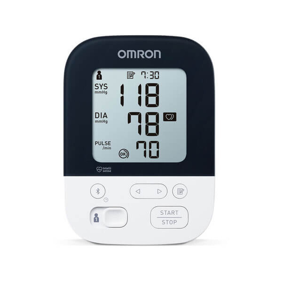 Omron M4 Intelli IT - Digitales Oberarm-Blutdruckmessgerät - Zuverlässige Überwachung und App-Kompatibilität - Medizinisch geprüft