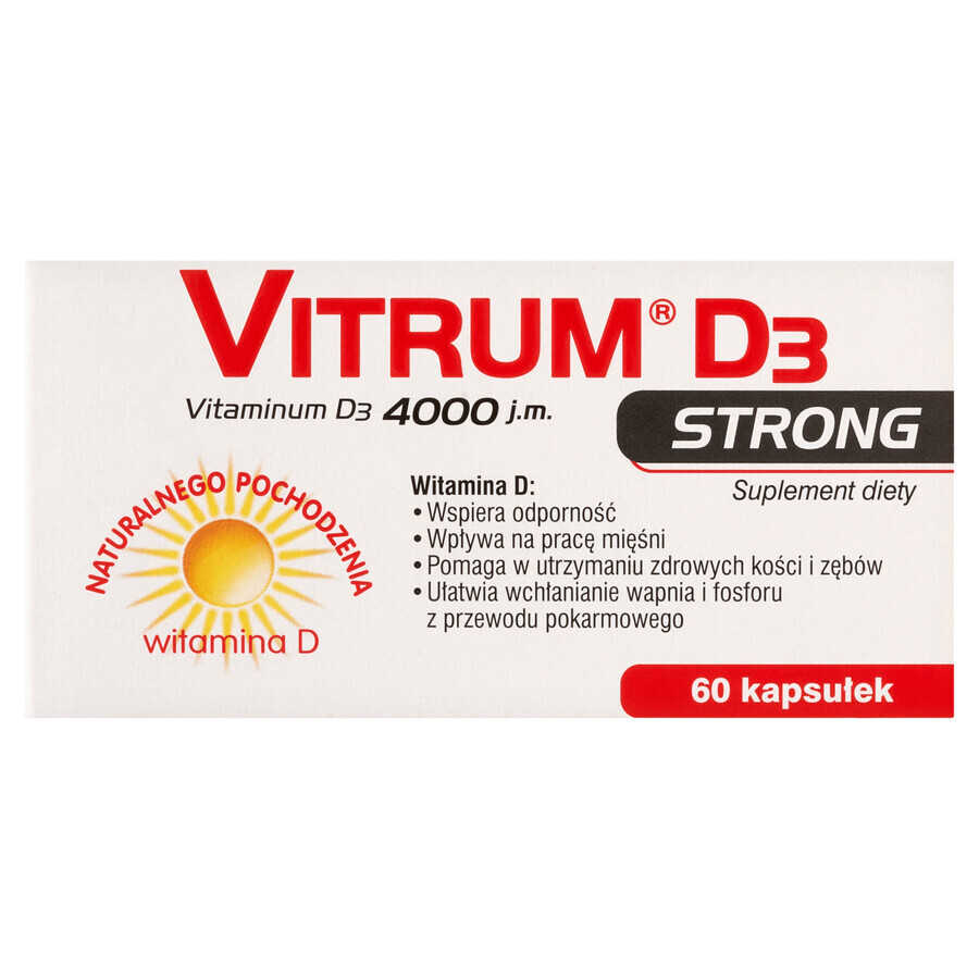 Vitamina D3 Forte 4000 UI, 60 capsule