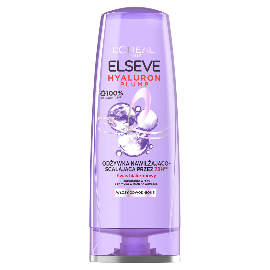 L'Oreal Elseve L'Oreal Elseve Hyaluron Plump, balsam hidratant și condiționat pentru părul deshidratat, 200 ml