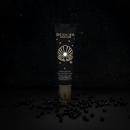 Dermika Luxury Caviar, cremă regeneratoare intensivă de caviar pentru ochi și pleoape, 15 ml