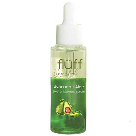 Fluff Zwei-Phasen Gesichts-Booster mit Aloe und Avocado, 40 ml
