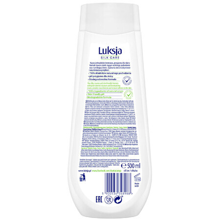 Luxja Silk Care, cremiges Duschgel, erfrischend, Aloe und Hibiskus, 500 ml