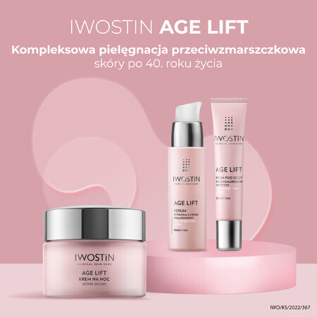 Crema lifting notturna per pelle secca 40+ Iwostin Age Lift, 50 ml