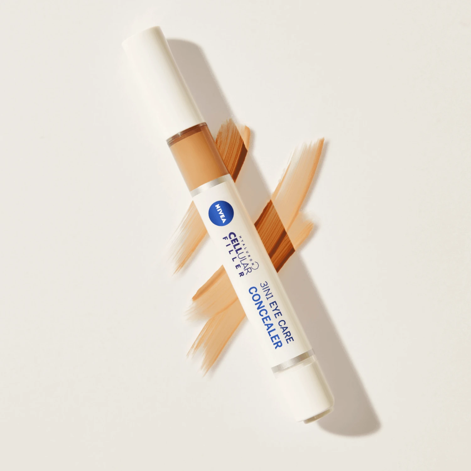 Augenkorrektor Nivea 3-in-1 Dunkel – Entfernt Augenringe, verbessert Hautbild amp; spendet Feuchtigkeit, 4ml