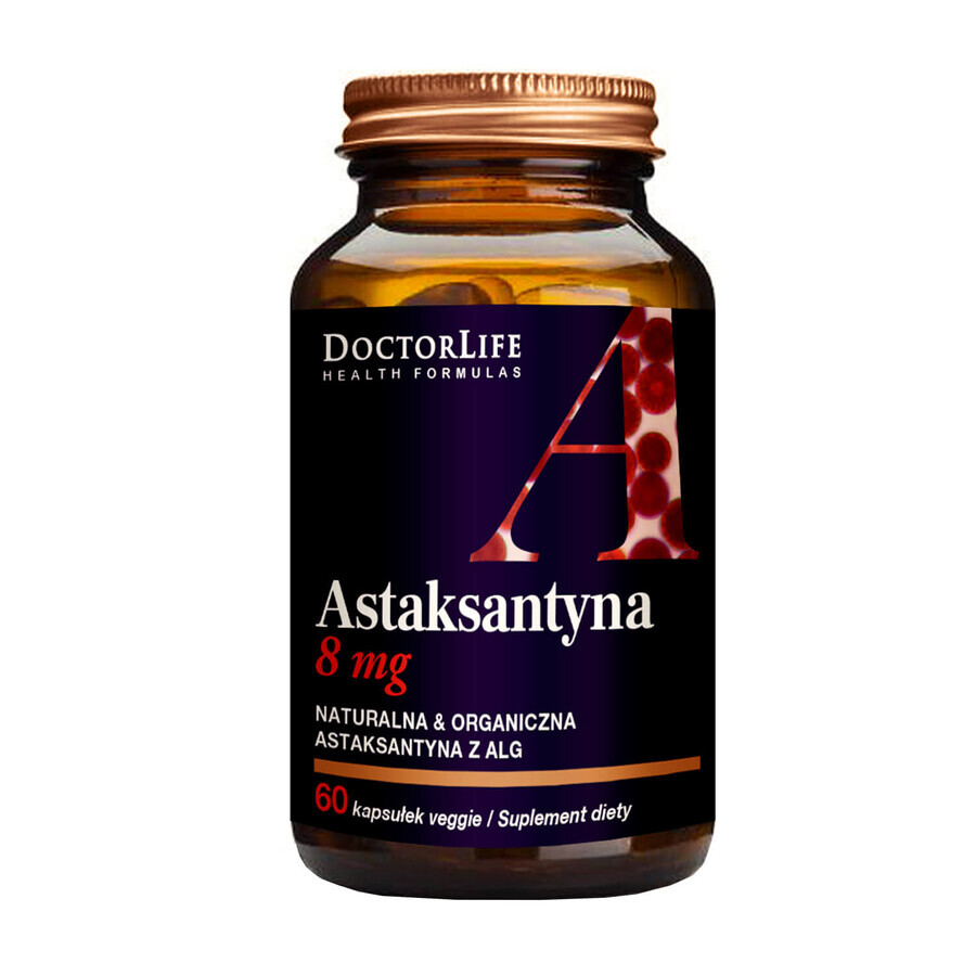 Doctor Life Astaxanthin 8 mg, 60 pflanzliche Kapseln