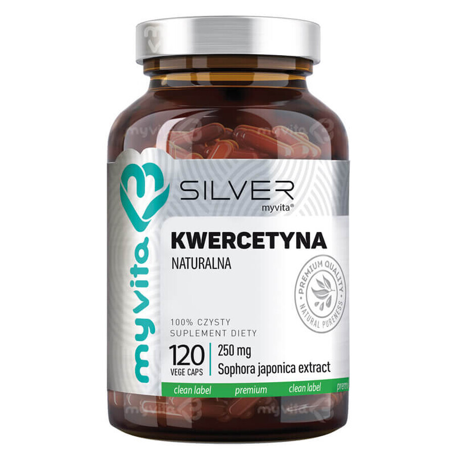 MyVita Silber Quercetin Natürlich, 120 Gemüsekapseln