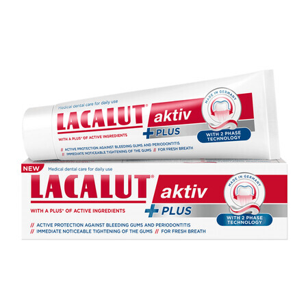 Lacalut Active Plus Zahnpasta, 75 ml