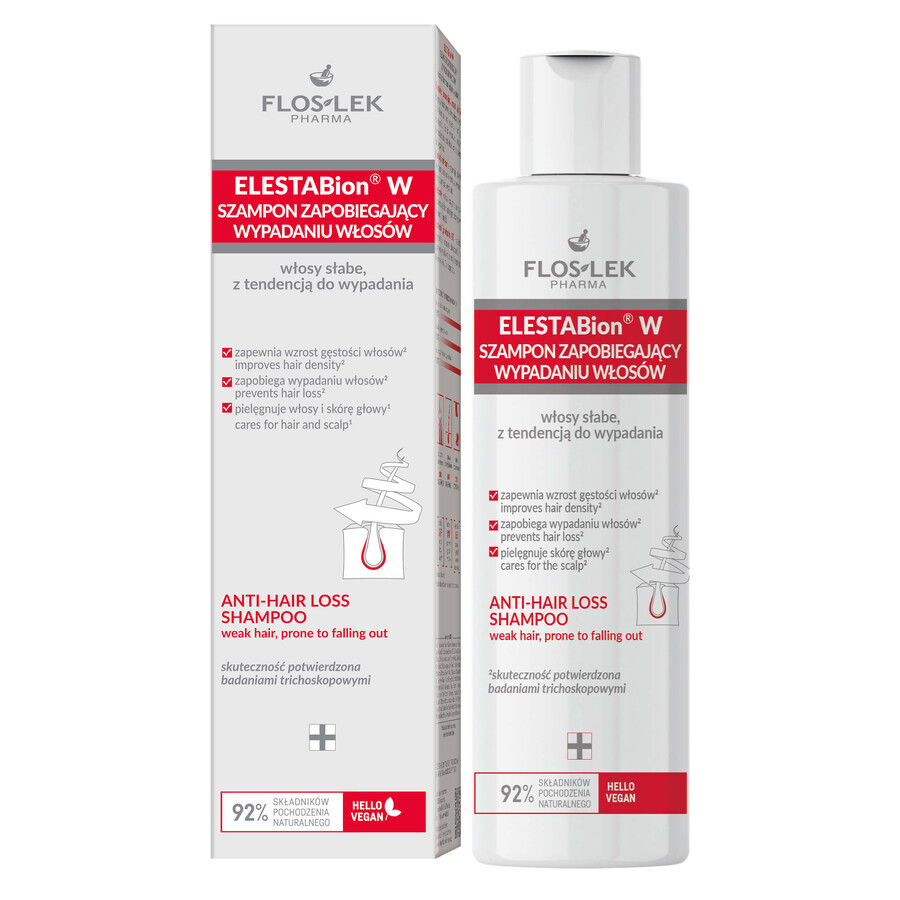 Flos-Lek ELESTABion W, Haarwuchs förderndes Shampoo gegen Haarausfall, 200 ml