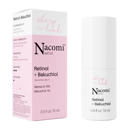 Nacomi Next Level, Retinol+Bakuchiol eye serum, 15 ml