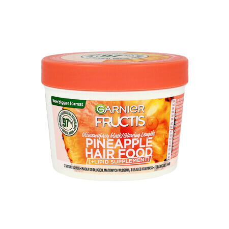 Garnier Fructis Hair Food Pineapple, leuchtende Maske für langes und stumpfes Haar, 400 ml