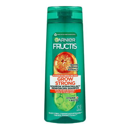Garnier Fructis Grow Strong Orange Haarshampoo für Haar mit Neigung zum Ausfall, 400 ml