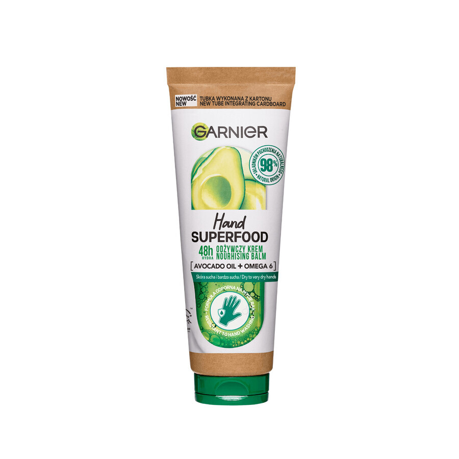 Garnier Hand Superfood, nourishing hand cream, avocado and omega-6, 75 ml