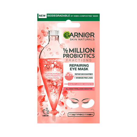 Garnier Skin Naturals, tampoane regeneratoare pentru ochi cu probiotice, 6 g