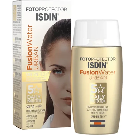 Isdin Fotoprotector Fusion Water Urban, Cremă de față ultraușoară, SPF 30, 50 ml