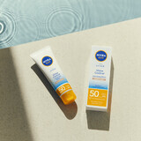 Nivea Sun UV Face Shine Control, crème visage matifiante haute protection, Teintée Moyenne, SPF 50, 50 ml