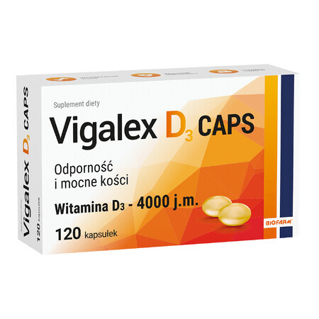 Vigalex D3 Caps 4000 UI, 120 capsule
