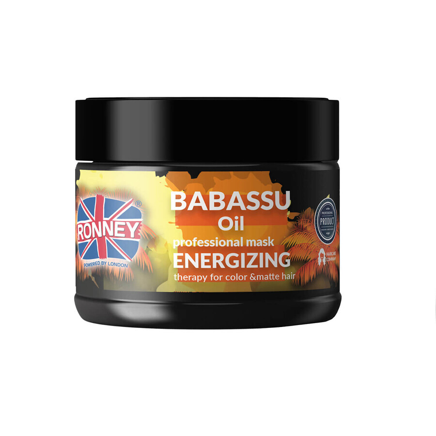 Ronney Babassu Oil Energizing Therapy, Mască energizantă pentru părul vopsit și lipsit de strălucire, 300 ml
