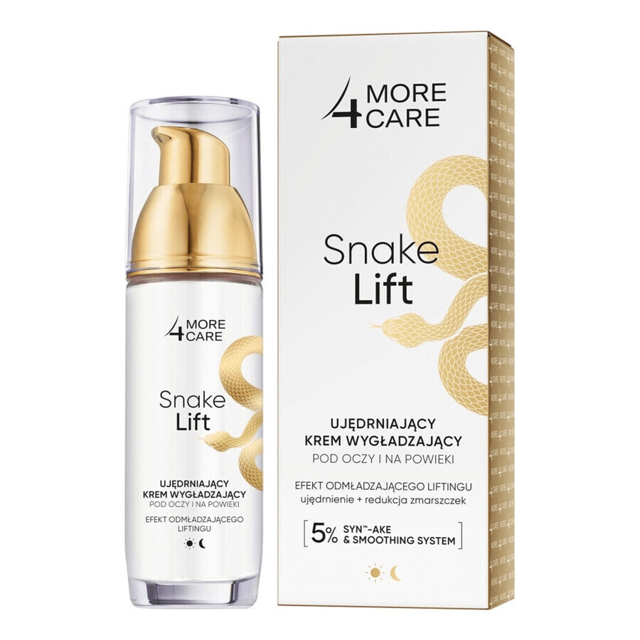 More 4 Care Snake Lift, Cremă pentru ochi și pleoape, fermitate și netezire, 35 ml