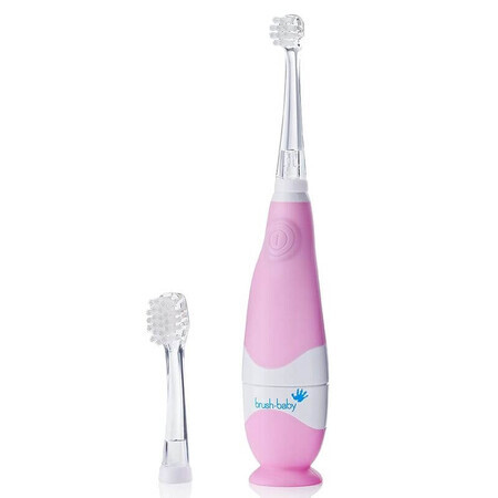 Brush-Baby BabySonic Pro, brosse à dents sonique pour enfants, rose, 0-3 ans, 1 pièce