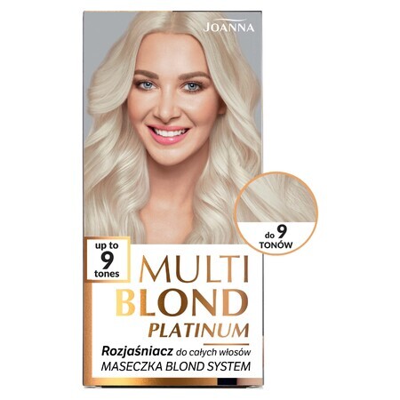 Joanna Multi Blond Platinum, aclarador de cabello entero hasta 9 tonos, 1 pieza