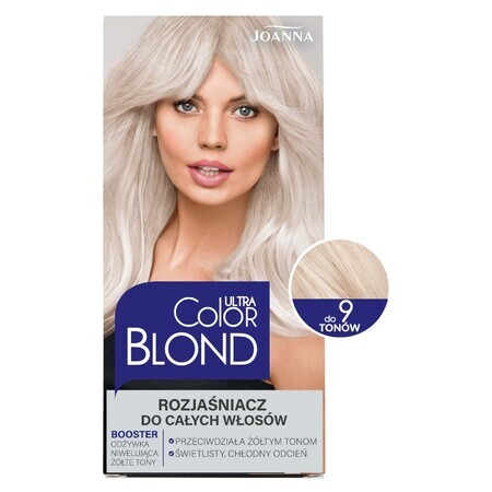 Joanna Ultra Color Rubio, abrillantador para todo el cabello hasta 9 tonos, 1 unidad