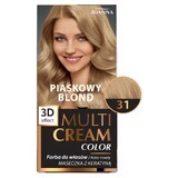 Joanna Multi Cream Color, tinte para el cabello, 31 rubio arena, 1 unidad