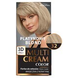 Joanna Multi Cream Color, tinte para el cabello, 32 rubio platino, 1 pieza