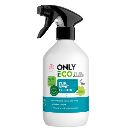 OnlyEco, detergent pentru geamuri și oglinzi, 500 ml