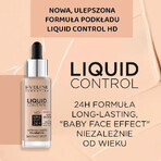 Eveline Cosmetics Liquid Control HD Foundation, Nr. 35, Natural Beige, 32 ml