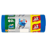 Jan Niezbędny, garbage bags, Easy-Pack, blue, 60 l, 20 pieces