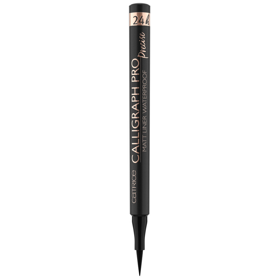 Catrice Calligraph Pro Precise 24h, eyeliner rezistent la apă, mat, nr. 010 negru, 1.2 ml